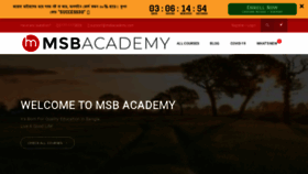 What Msbacademy.com website looked like in 2020 (3 years ago)