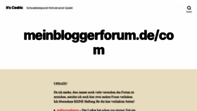 What Meinbloggerforum.de website looked like in 2020 (3 years ago)