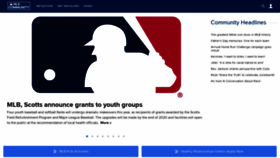 What Mlbcommunity.org website looked like in 2020 (3 years ago)