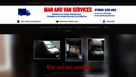 What Manandvanservices.biz website looked like in 2020 (3 years ago)