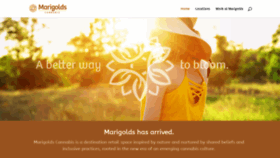 What Marigoldscannabis.com website looked like in 2020 (3 years ago)