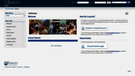 What My.endicott.edu website looked like in 2020 (3 years ago)