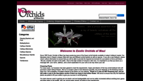 What Mauiorchids.com website looked like in 2020 (3 years ago)
