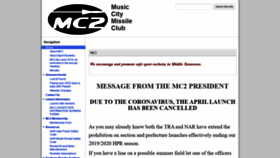 What Mc2rocketry.com website looked like in 2020 (3 years ago)