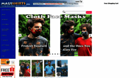 What Mauishirts.com website looked like in 2020 (3 years ago)