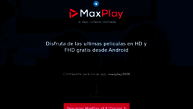 What Maxplay.info website looked like in 2020 (3 years ago)