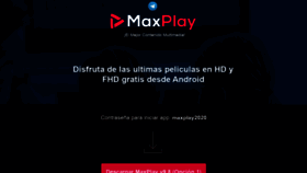 What Maxplay.info website looked like in 2020 (5 years ago)