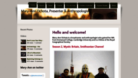 What Maryannochota.com website looked like in 2020 (3 years ago)