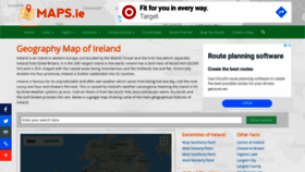What Maps.ie website looked like in 2020 (3 years ago)