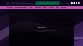 What Misspreteeninternational.com website looked like in 2020 (4 years ago)