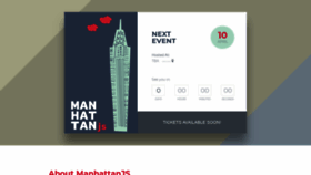 What Manhattanjs.com website looked like in 2020 (3 years ago)