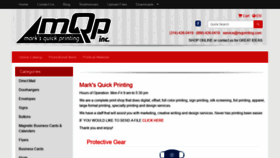 What Marksquickprinting.com website looked like in 2020 (5 years ago)
