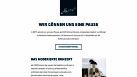 What Mozart-in-residenz.at website looked like in 2020 (3 years ago)