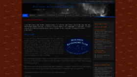 What Midlandsastronomyclub.org website looked like in 2020 (3 years ago)