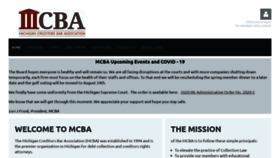 What Mcbaonline.com website looked like in 2020 (3 years ago)