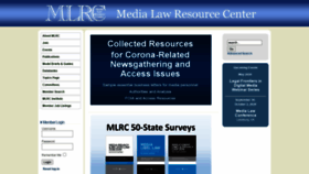What Medialaw.org website looked like in 2020 (3 years ago)