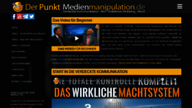 What Medienmanipulation.de website looked like in 2020 (3 years ago)