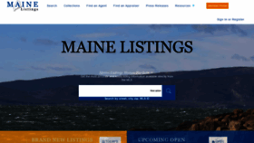 What Mainelistings.com website looked like in 2020 (3 years ago)