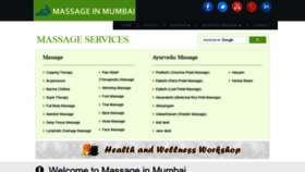 What Massageinmumbai.com website looked like in 2020 (3 years ago)