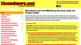 What Mousesavers.com website looked like in 2020 (3 years ago)