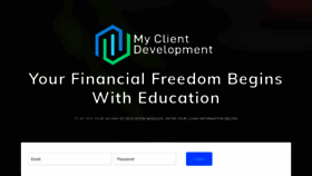What Myclientdevelopment.com website looked like in 2020 (5 years ago)