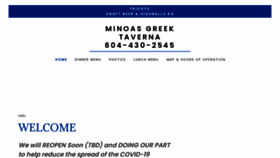 What Minoastaverna.com website looked like in 2020 (3 years ago)