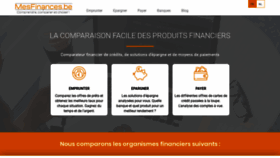 What Mes-finances.be website looked like in 2020 (3 years ago)