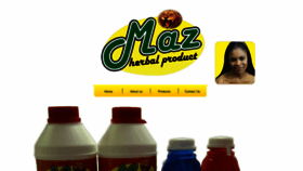 What Mazherbalproducts.co.za website looked like in 2020 (3 years ago)