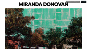 What Mirandadonovan.com website looked like in 2020 (3 years ago)