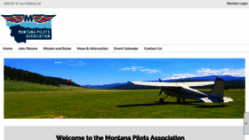 What Montanapilots.org website looked like in 2020 (3 years ago)