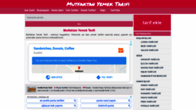 What Mutfaktanyemektarifi.com website looked like in 2020 (3 years ago)