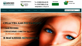 What Minoxid.ru website looked like in 2020 (3 years ago)
