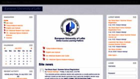 What Moodle.eul.edu.tr website looked like in 2020 (3 years ago)