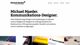 What Michaelmaeder.ch website looked like in 2020 (3 years ago)