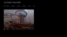 What Michaelkrynski.com website looked like in 2020 (4 years ago)
