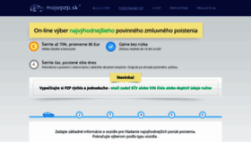 What Mojepzp.sk website looked like in 2020 (3 years ago)
