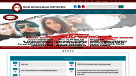 What Mku.edu.tr website looked like in 2020 (6 years ago)