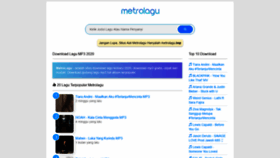 What Metrolagu.biz website looked like in 2020 (3 years ago)
