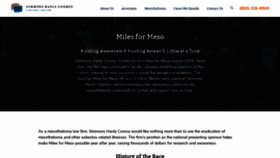 What Milesformesothelioma.org website looked like in 2020 (3 years ago)