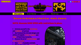 What Mobilecarnivalmuseum.com website looked like in 2020 (3 years ago)
