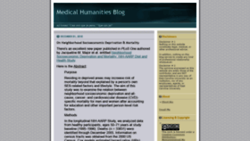 What Medhumanities.org website looked like in 2020 (3 years ago)