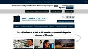 What Martinsburgcollege.edu website looked like in 2020 (3 years ago)