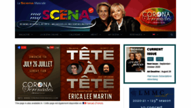 What Myscena.org website looked like in 2020 (4 years ago)