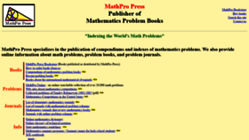 What Mathpropress.com website looked like in 2020 (5 years ago)
