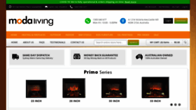 What Modaliving.com.au website looked like in 2020 (3 years ago)
