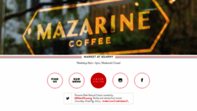 What Mazarinecoffee.com website looked like in 2020 (3 years ago)