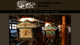 What Museoelhombreyelcampo.com website looked like in 2020 (3 years ago)