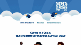 What Mensmindsmatter.org website looked like in 2020 (3 years ago)