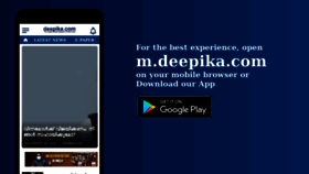 What M.deepika.com website looked like in 2020 (3 years ago)