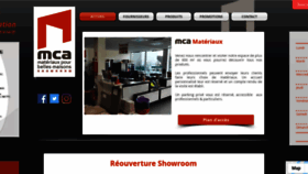 What Mca-materiaux.com website looked like in 2020 (3 years ago)